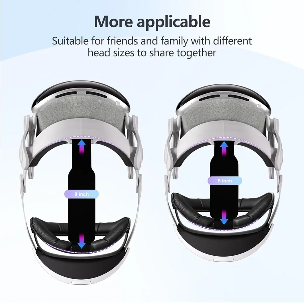 Apple Vision Pro Head Strap - Silver and Black